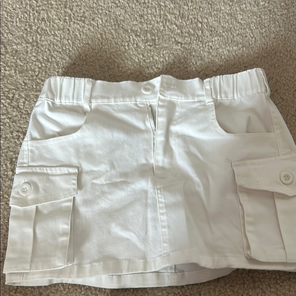 White Women's Cargo Skirt
